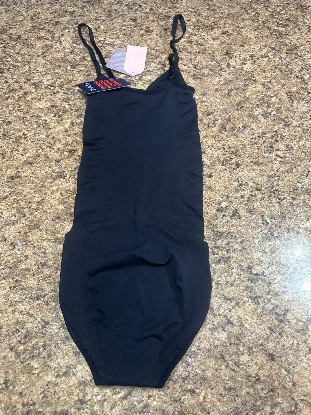 Sensil Seamless Black Heavy Compression  Shapewear Bodysuit M/L